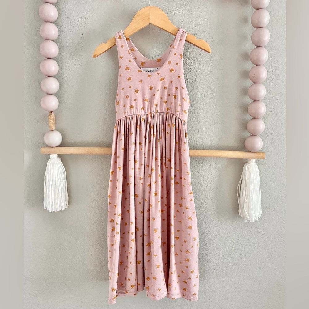 Remie Girl Heart of Gold 💛 Twirl Dress